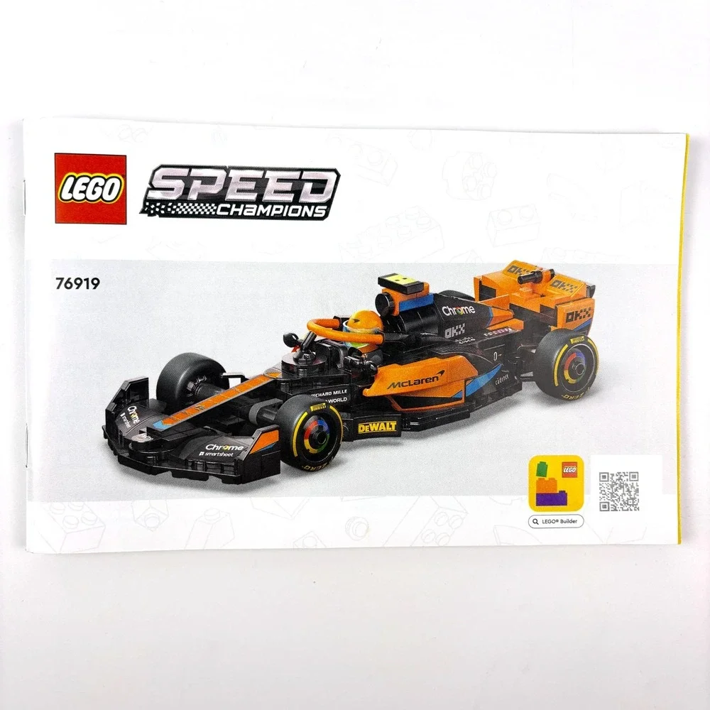 Lego Speed Champions 76919 2023 Formula 1 McLaren‎ Race Car Complete Instruction